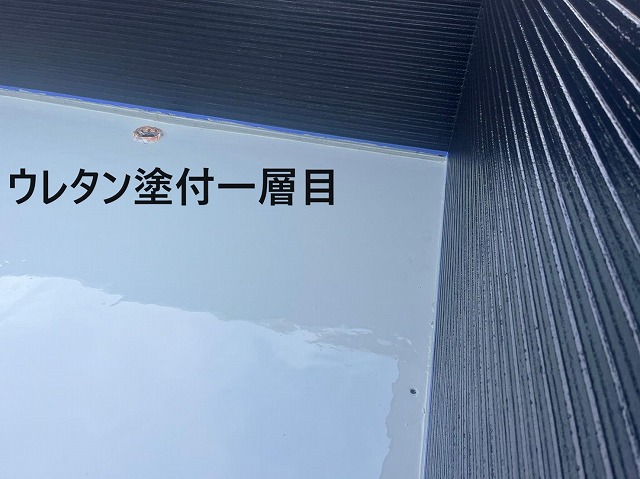 富士河口湖町　ウレタン防水工事